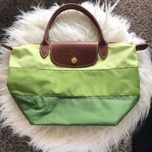 Great condition small green Longchamp Le Pilage